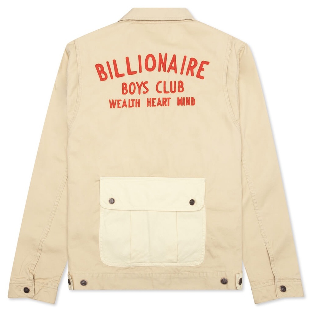 BILLIONAIRE BOYS CLUB BB FREEMONT JACKET - ALMOND BUFF Sz M